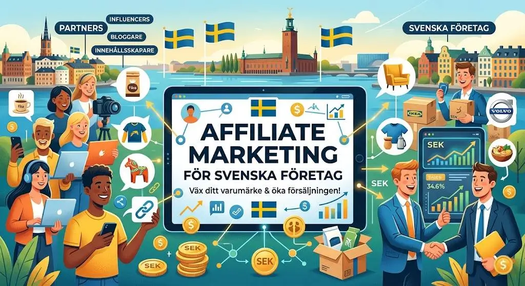 Affiliate marketing-program för svenska företag — partnerförhållande och provisionsmodell